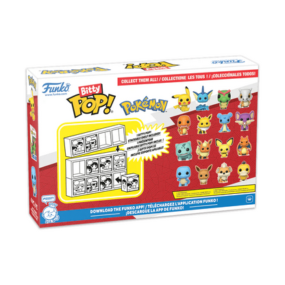 Pokemon Bitty Pop! 4-Pack Pikachu Bulbasaur Charmander Squirtle