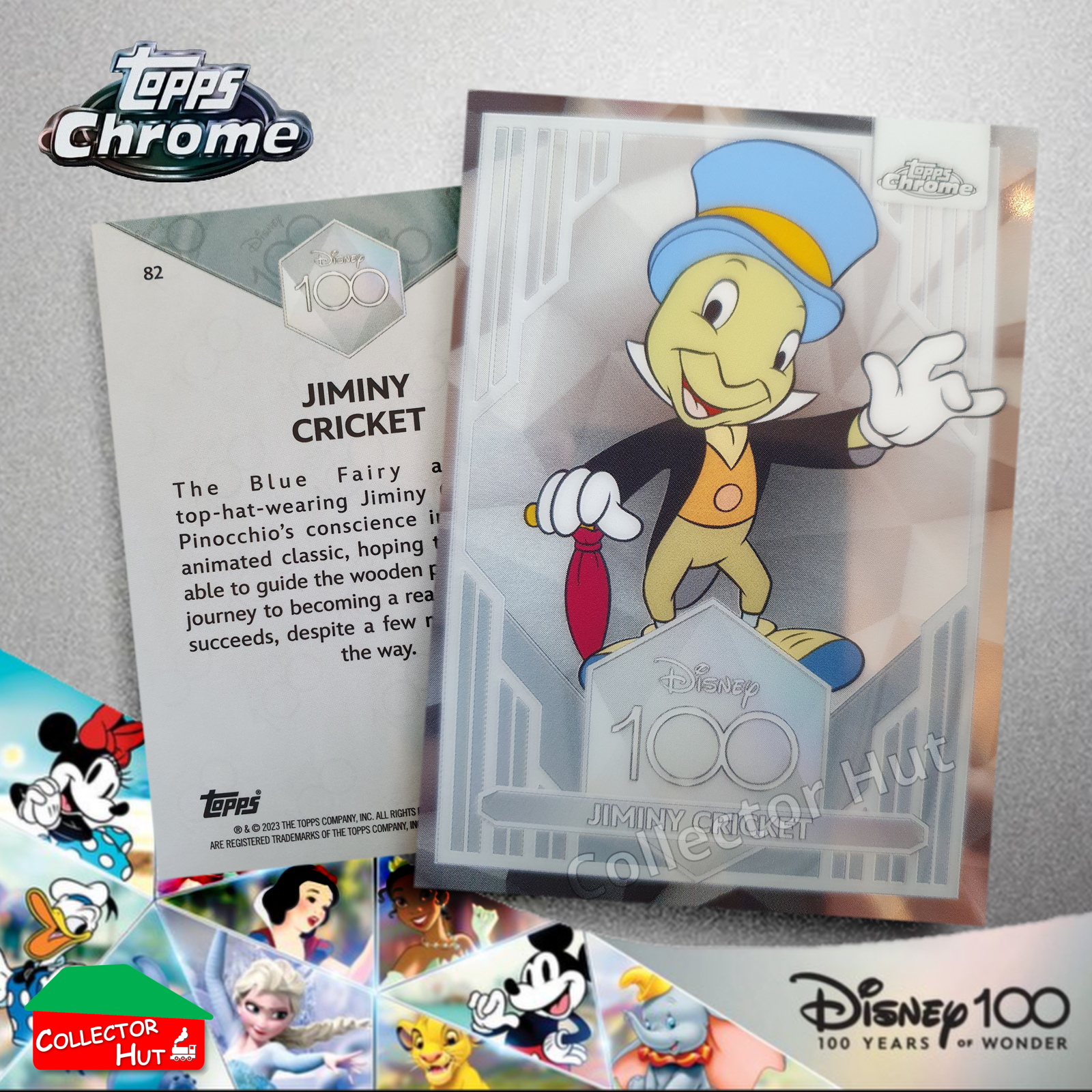 Disney 100 Topps Chrome 2023 Base Cards 1-100 Pick Singles to Complete Your Set