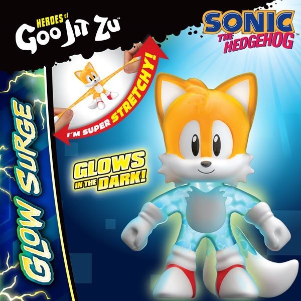 Heroes of Goo Jit Zu Sonic the Hedgehog GLOW EMERALD Sensory Toys to Collect!