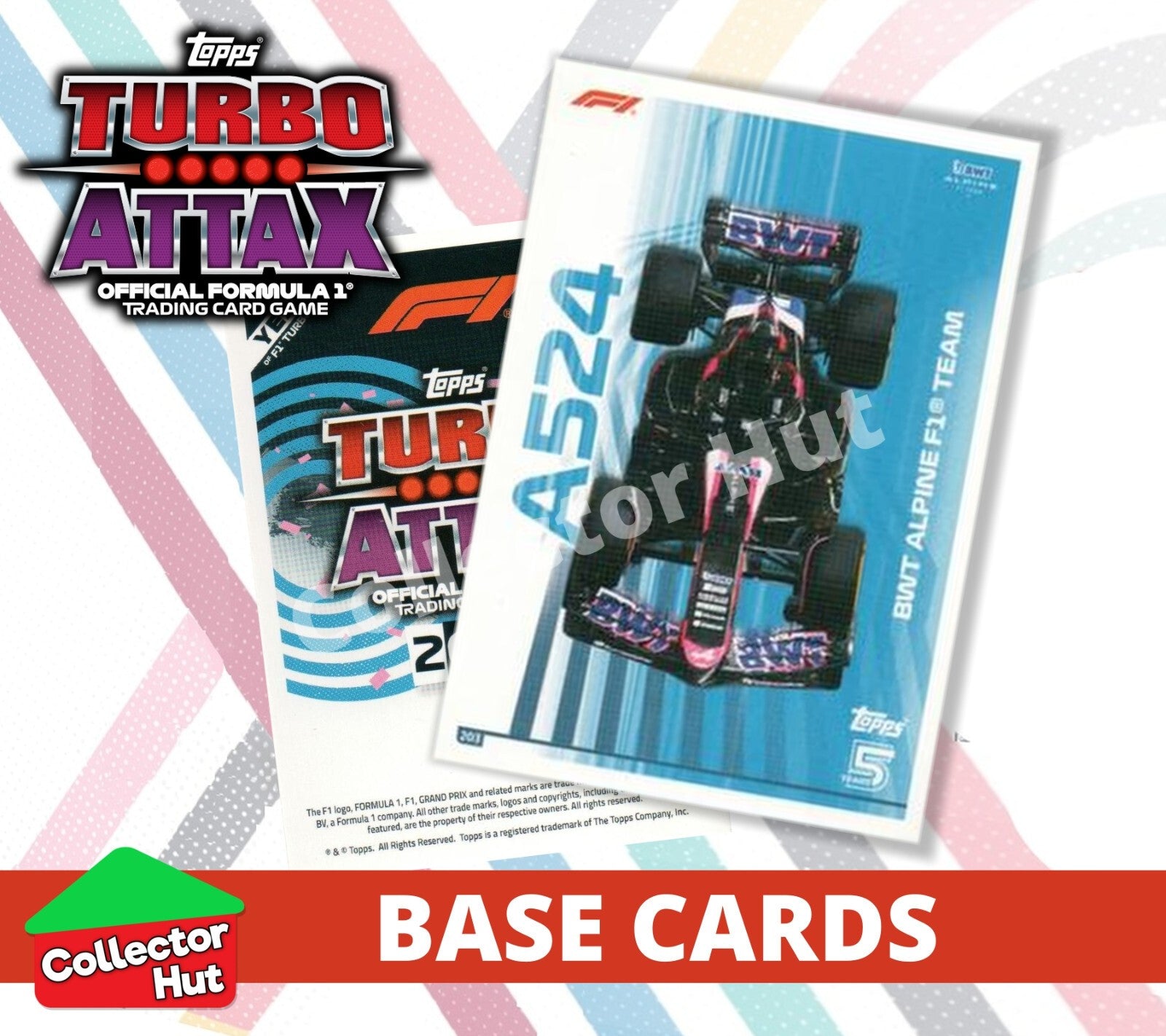 Topps Turbo Attax Formula 1 F1 2024 #167-312 Base Cards YOU CHOOSE