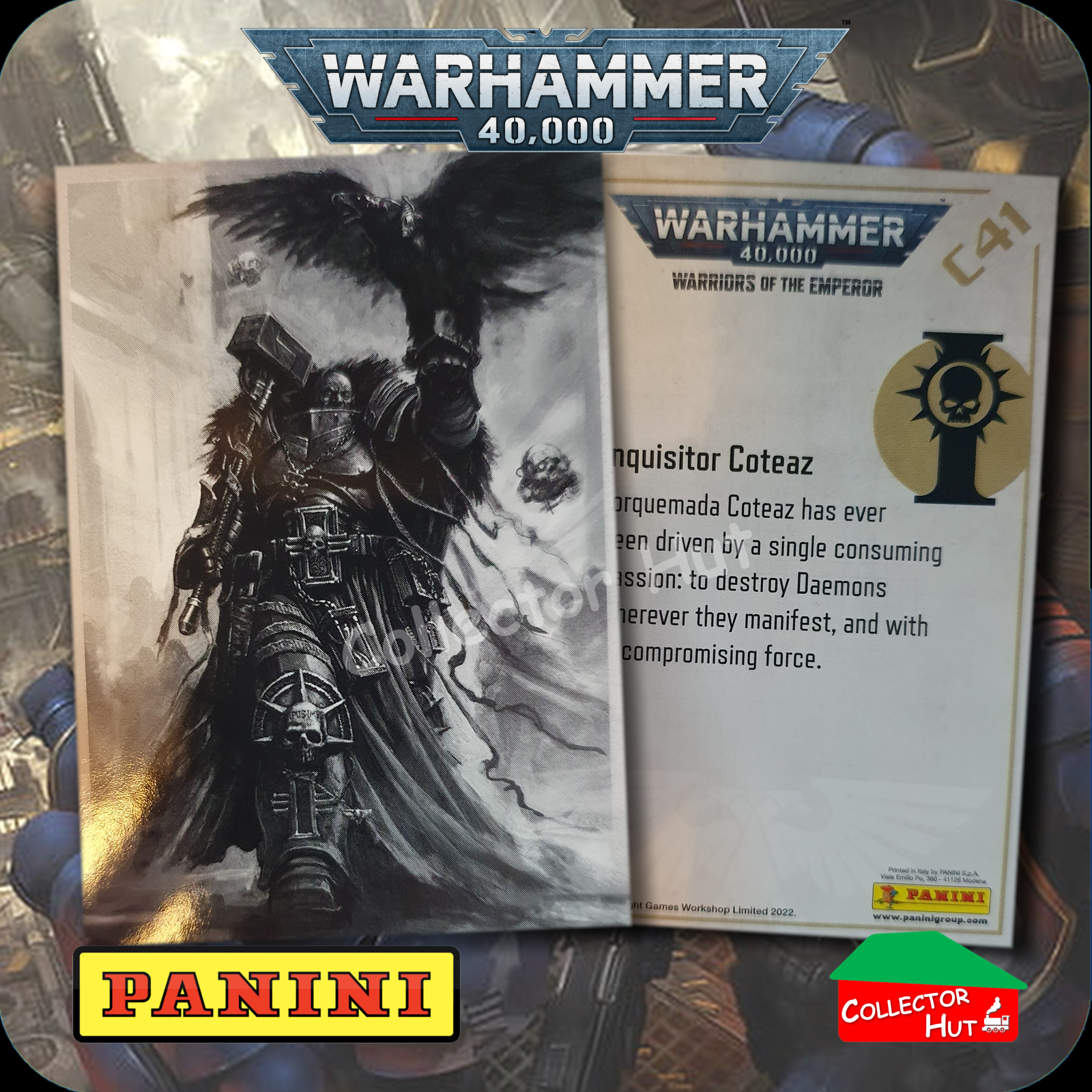 PANINI Warhammer 40,000 40k Warriors of the Emperor Trading Cards You Choose