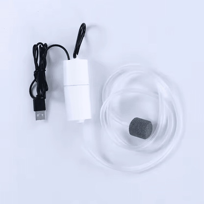 Aquarium Oxygen Air Pump Mini Kit USB Powered for Fish Tank & Sea Monkeys