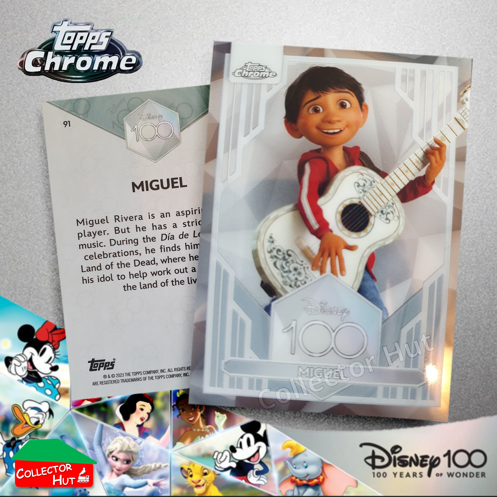 Disney 100 Topps Chrome 2023 Base Cards 1-100 Pick Singles to Complete Your Set