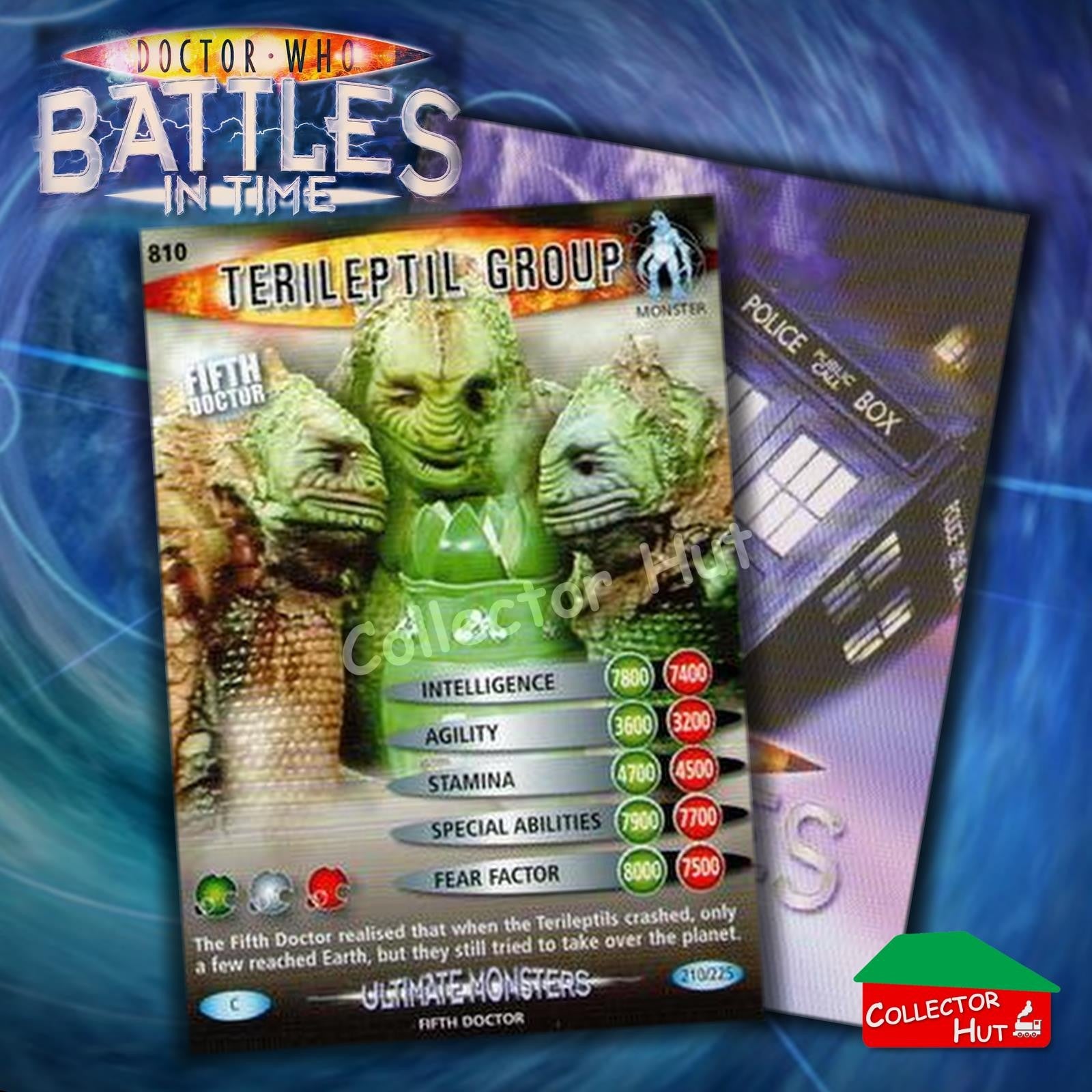 DOCTOR WHO Battles in Time #601-825 ULTIMATE MONSTERS RARE & COMMON Cards