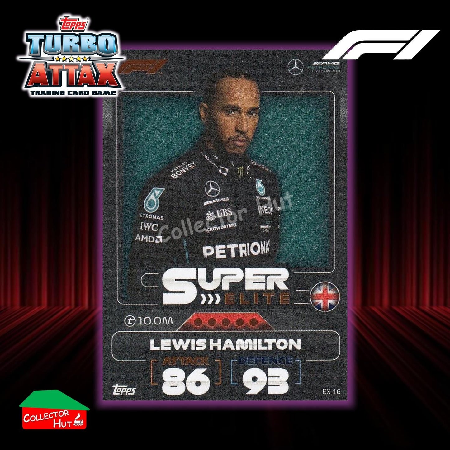 Topps Turbo Attax Formula 1 F1 2022 Limited Edition, 100 Club & Foil Cards