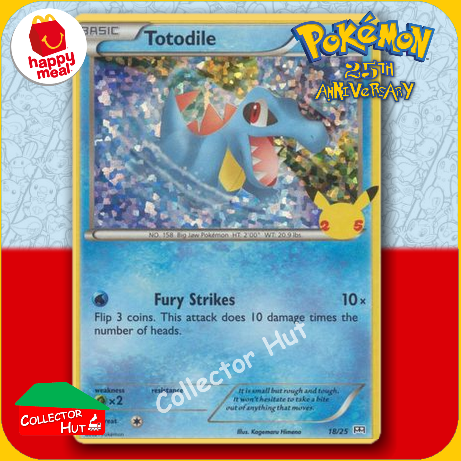 McDonald's Happy Meal 2021 Pokémon 25th Anniversary Trading Cards You Choose