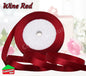 Satin Ribbon Roll Double Sided 23m Various Colours Sizes 10mm 15mm Widths