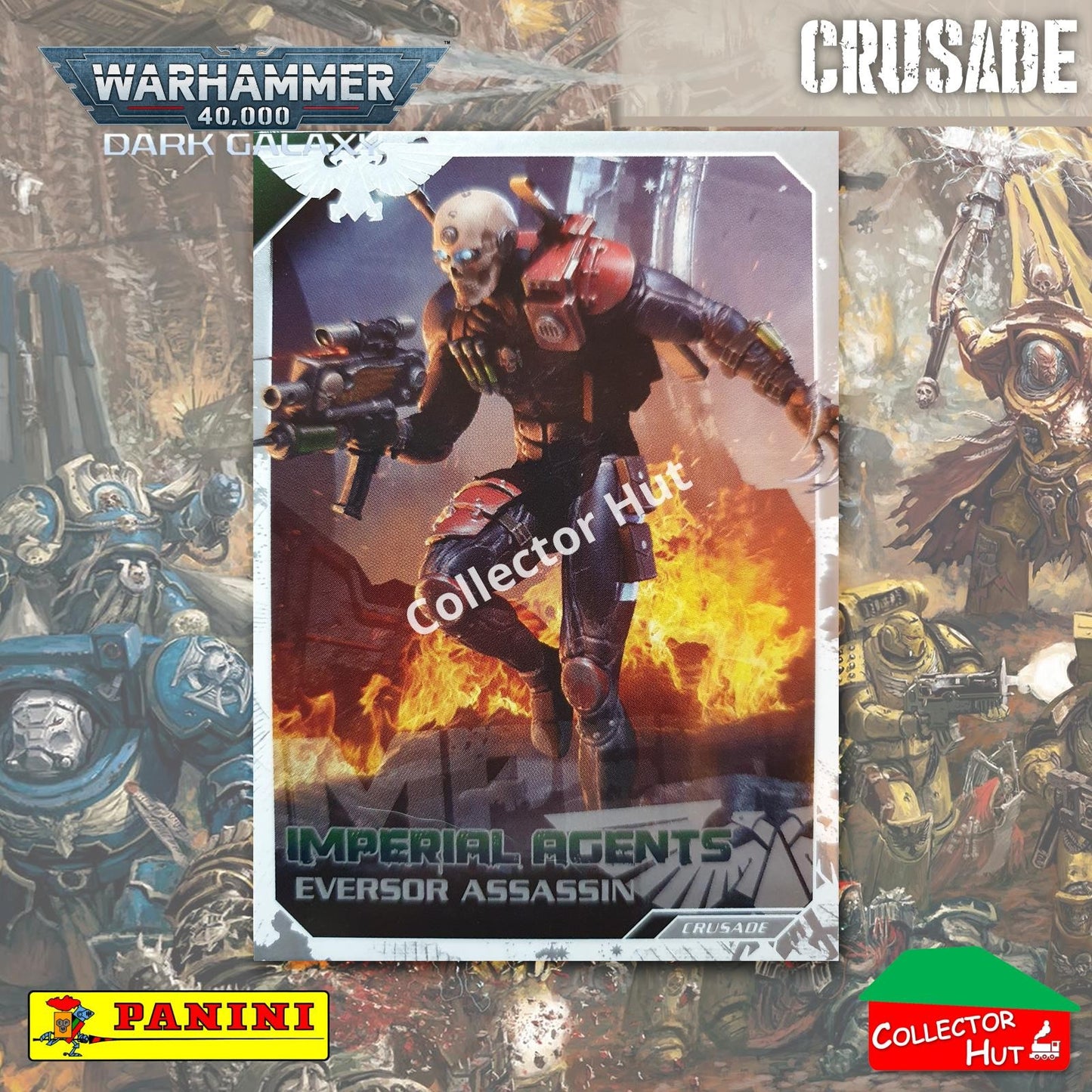 PANINI Warhammer 40,000 Dark Galaxy Parallel Trading Card Crusade Vanguard Purge