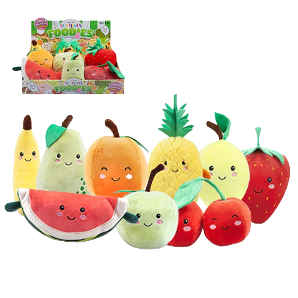 Softlings Foodies Plush 16cm FRUITY Ultra Novelty Soft Toys BNWT