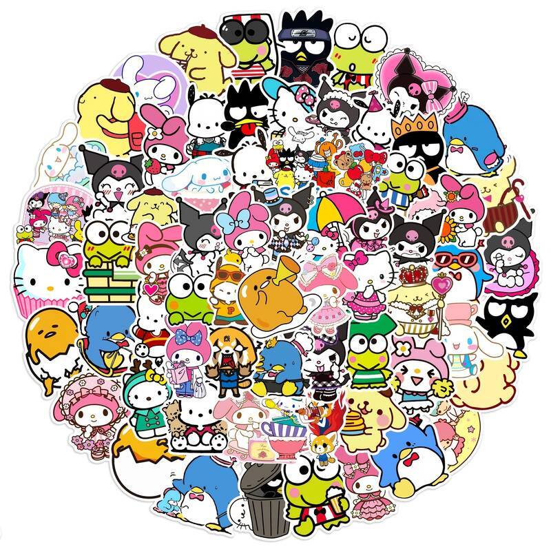 Awesome Stickers Novelty Anime Cartoon Animals Artistic 100's to Choose From