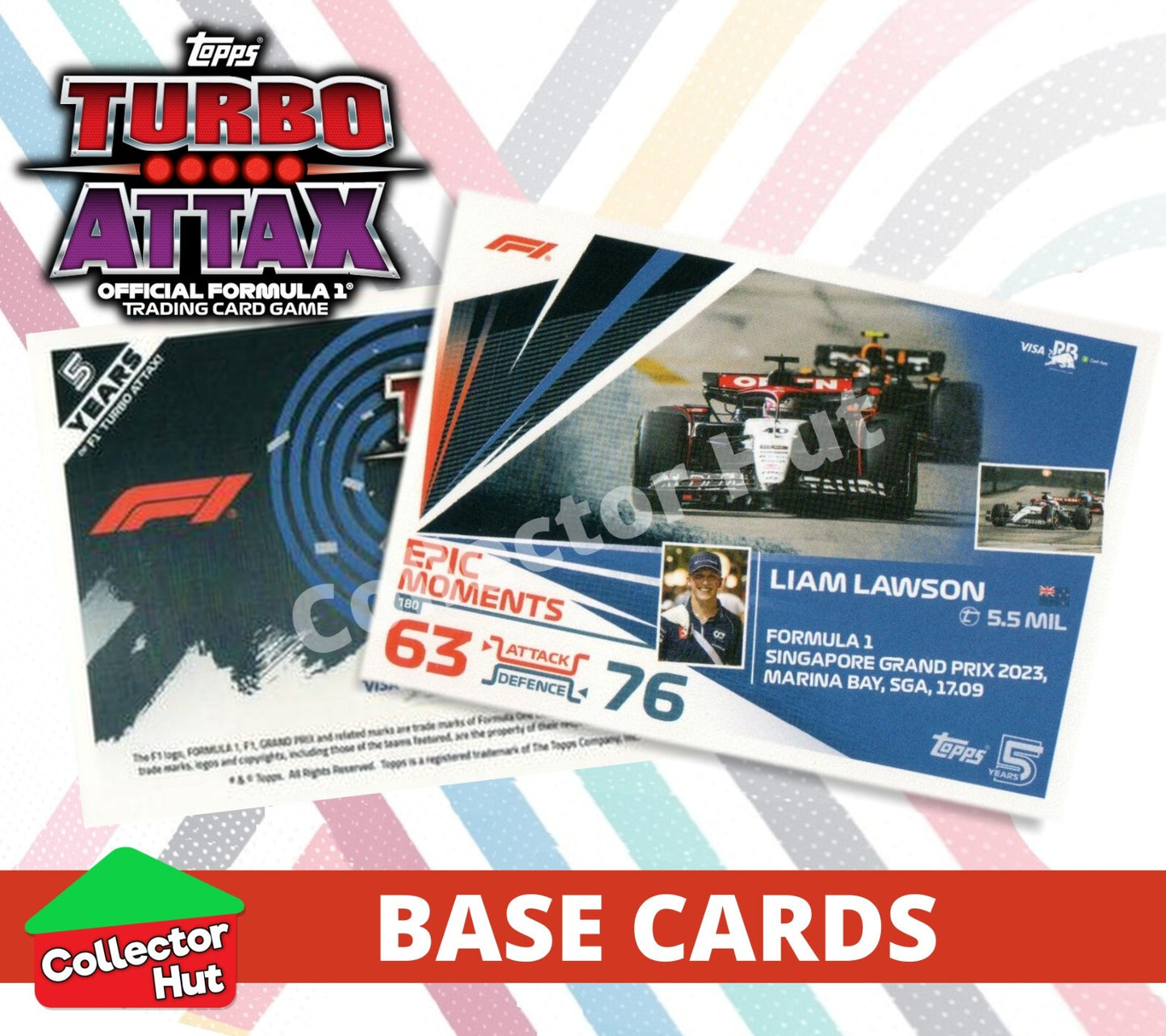 Topps Turbo Attax Formula 1 F1 2024 #167-312 Base Cards YOU CHOOSE