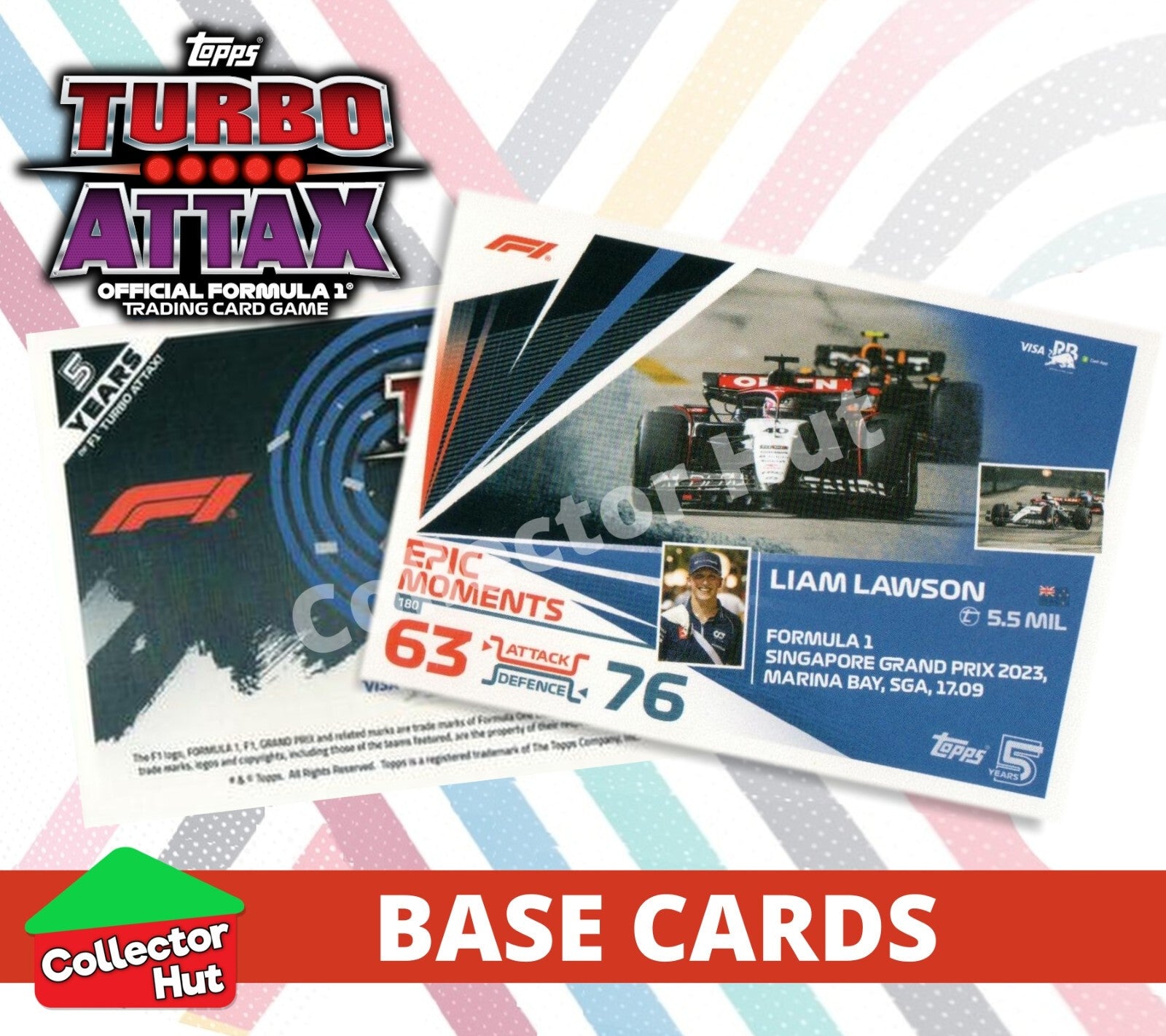 Topps Turbo Attax Formula 1 F1 2024 #167-312 Base Cards YOU CHOOSE