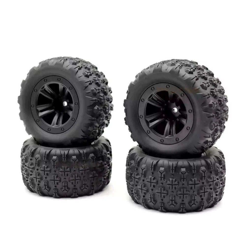 RC Model Wheels Tyres 12mm Hub 85mm x 43mm 84g 4pcs Set Car Truck