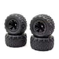 RC Model Wheels Tyres 12mm Hub 85mm x 43mm 84g 4pcs Set Car Truck