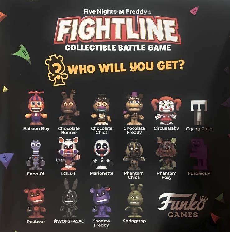Five Nights at Freddy's Fightline Battle Game Character Pack IDENTIFIED