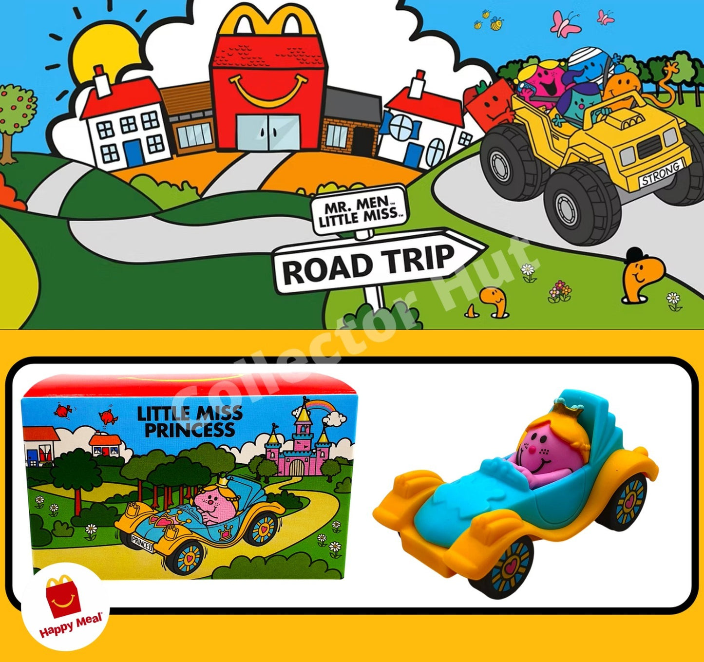 McDonalds Happy Meal Mr Men Little Miss Road Trip 2026 COMPLETE 10 Car Set