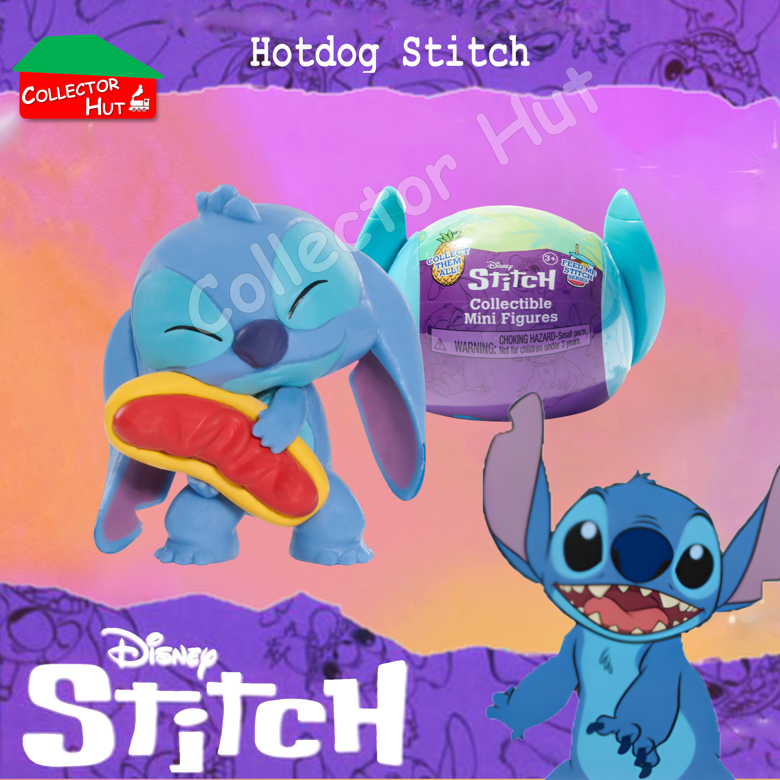 Disney Stitch Feed Me Blind Mini Figures Series 1 (Identified) New & Sealed