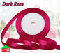 Satin Ribbon Roll Double Sided 23m Various Colours Sizes 10mm 15mm Widths