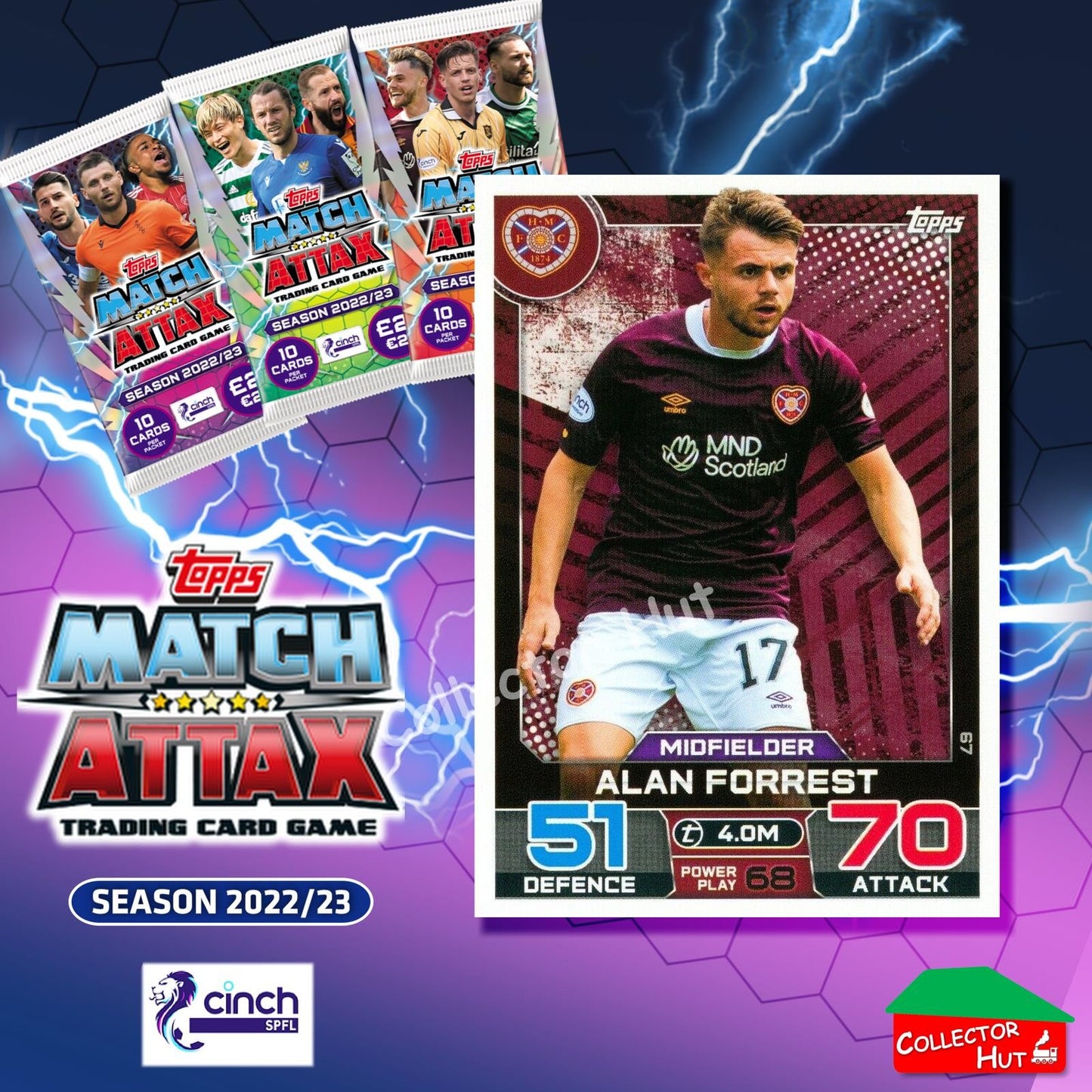 TOPPS MATCH ATTAX SPFL 2022/23 #1-162 Choose Your Card