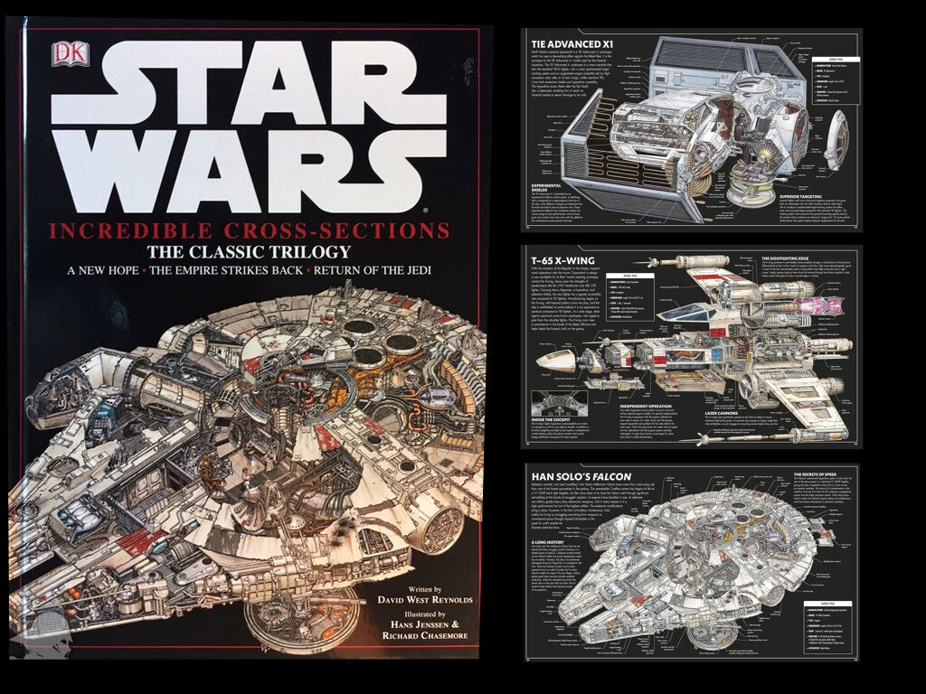 Star Wars The Complete Vehicle Cross-Sections & Blueprints DK Hardback 2012