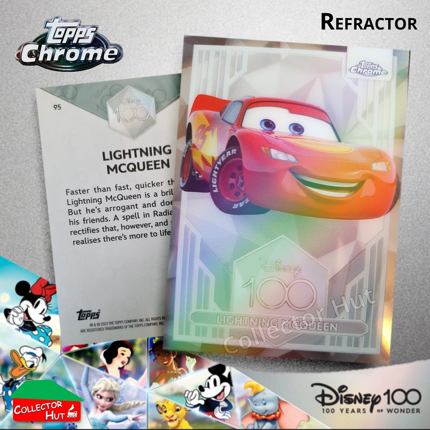 Disney 100 Topps Chrome 2023 REFRACTOR Cards 1-100 Pick Singles