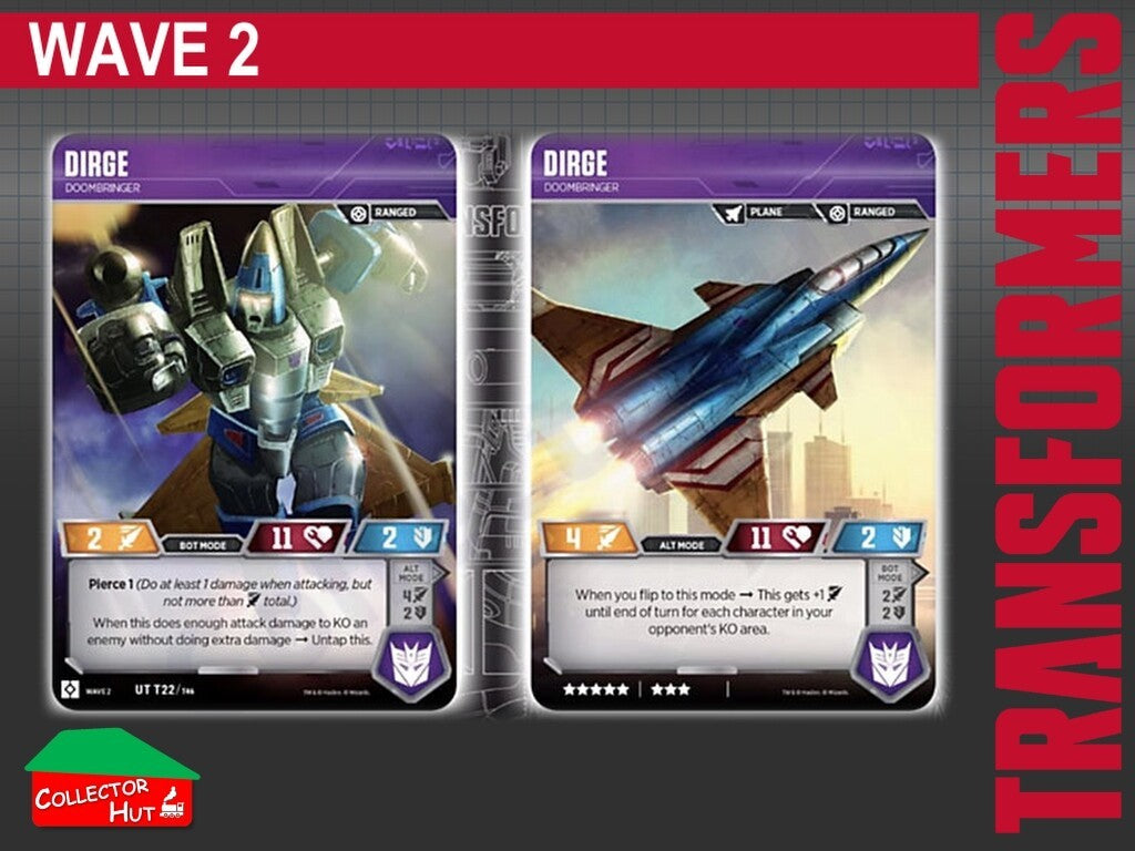 Transformers TCG CHARACTER Trading Cards All Waves