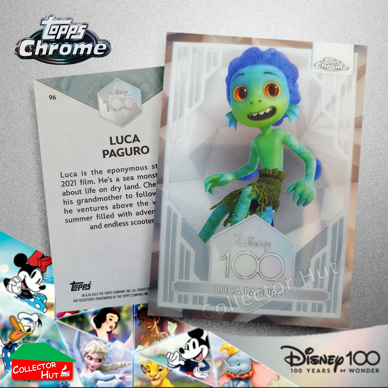 Disney 100 Topps Chrome 2023 Base Cards 1-100 Pick Singles to Complete Your Set