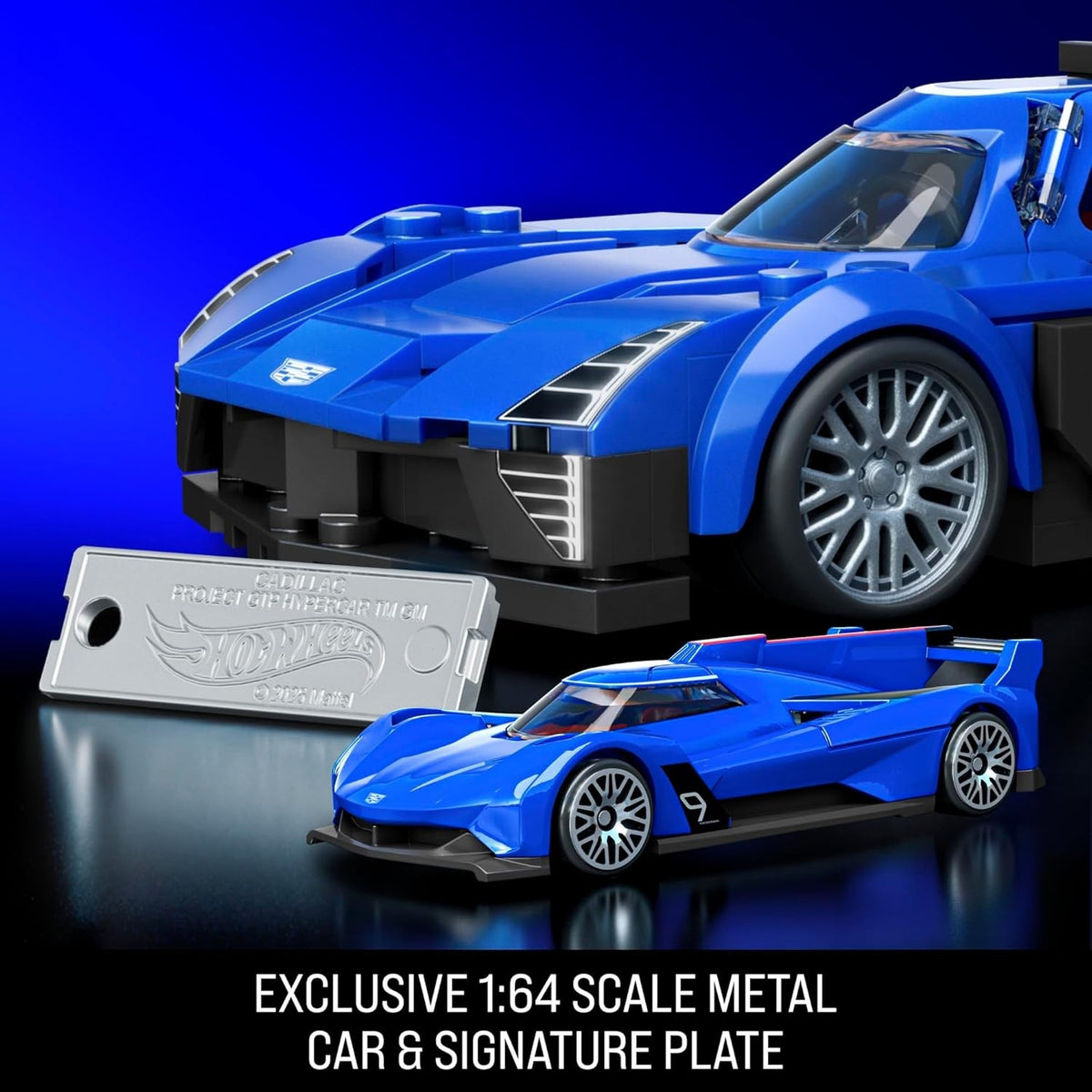 Mattel Brick Shop Hot Wheels SPEED Cadillac Project GT Hyper Car 1:32 Model Kit