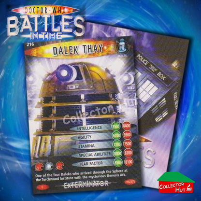 DOCTOR WHO Battles in Time #140-275 EXTERMINATOR RARE & COMMON Cards YOU CHOOSE