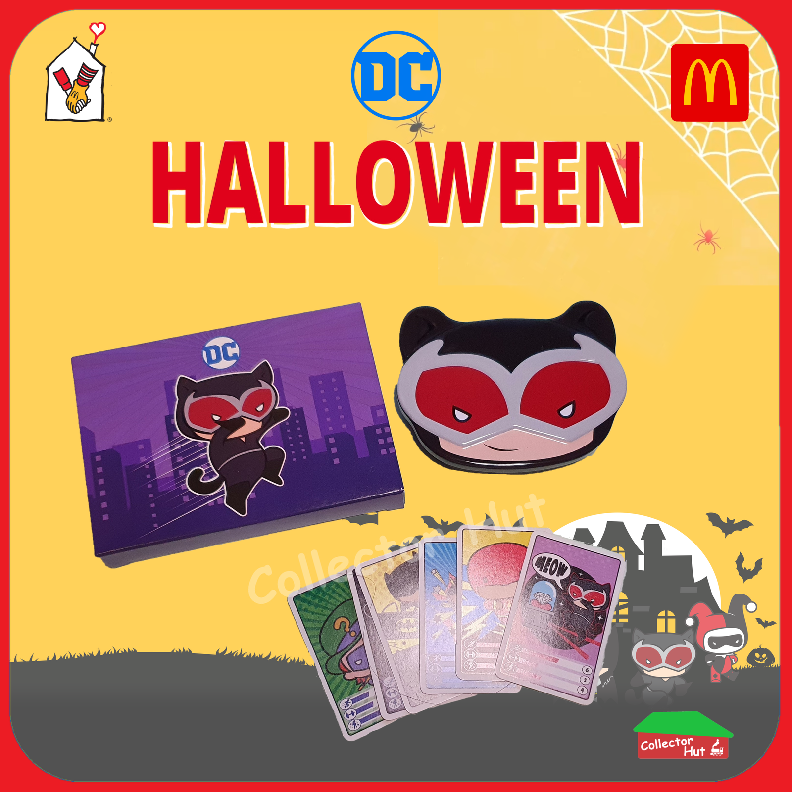 McDonald's Happy Meal DC Super Heroes & Villains Collector's Tin Play Sets