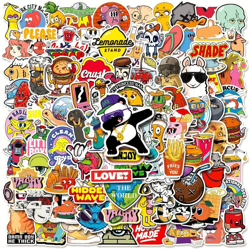 Awesome Stickers Novelty Anime Cartoon Animals Artistic 100's to Choose From