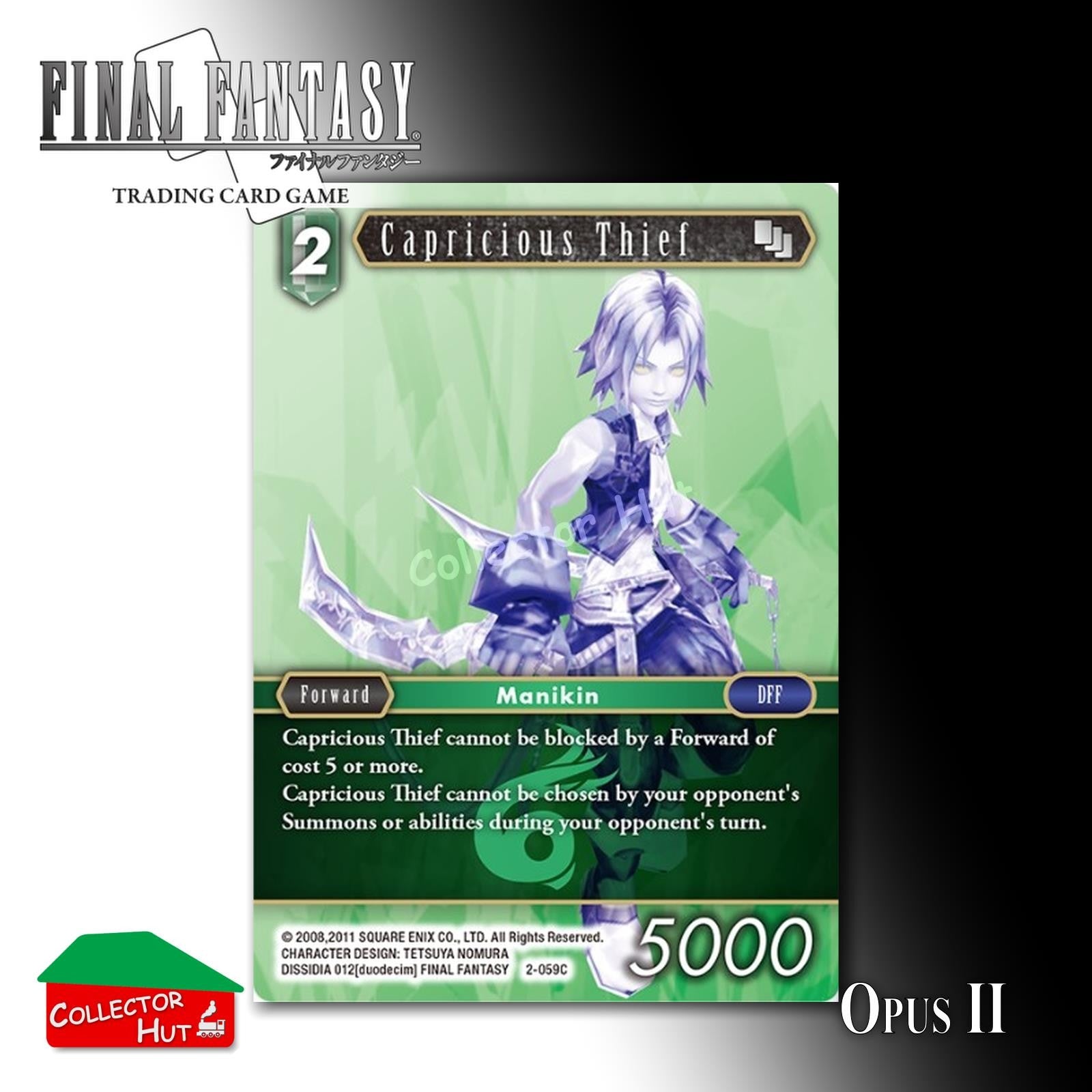 Final Fantasy Trading Card Game OPUS II 2 Singles You Choose