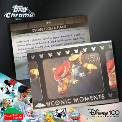 Disney 100 Topps Chrome 2023 RARE CARDS Off the Page Iconic Moments Stitch