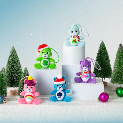 Micro Teenies Care Bears Holiday 5 Pack Treasure Box Miniature Plush Toys