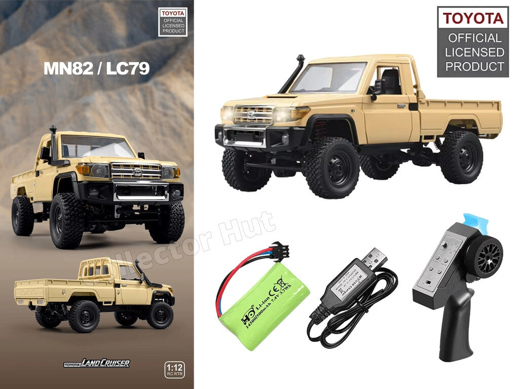 MN82 RC Pickup Truck Classic Toyota LC79 Rock Crawler 4WD 1:12 Scale Upgradable