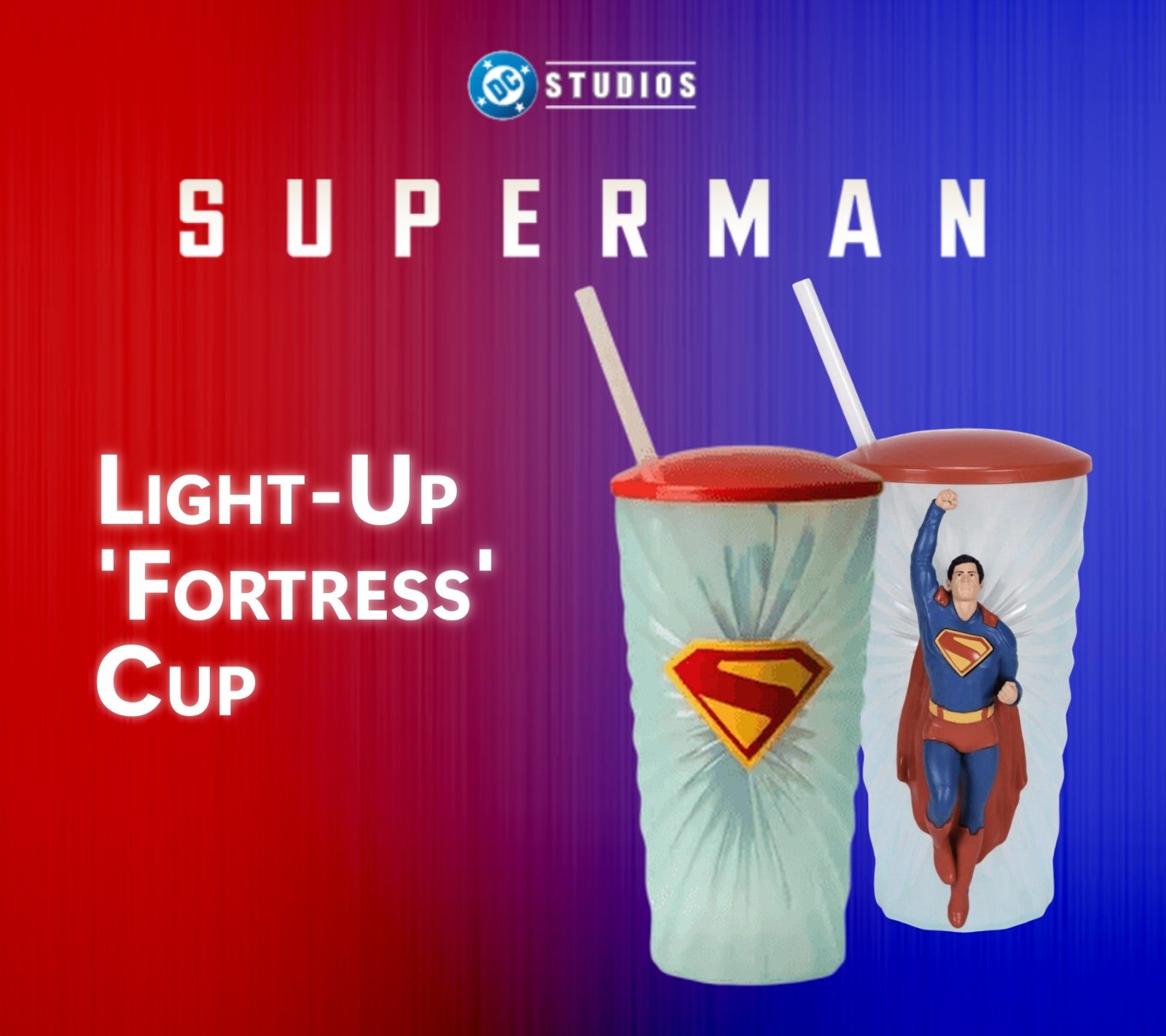Superman 2025 Official Movie Merchandise Popcorn Buckets Cups