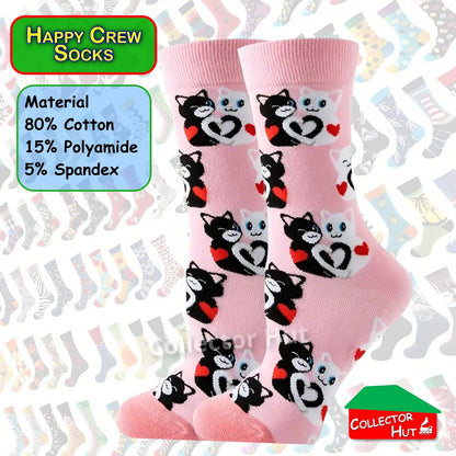 Happy Crew Socks Novelty Breathable Anti-Odour Men's Unisex UK 6-8.5 EU 39-42