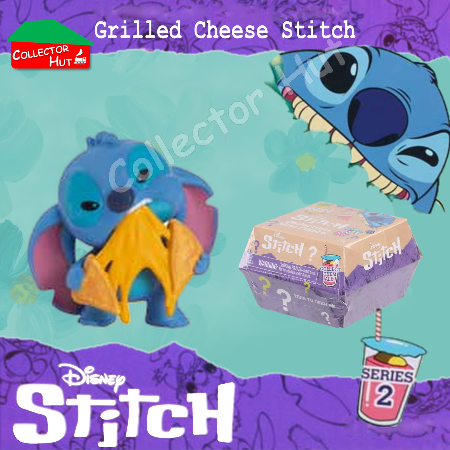 Disney Stitch Feed Me Blind Mini Figures Series 2 (Identified) New & Sealed