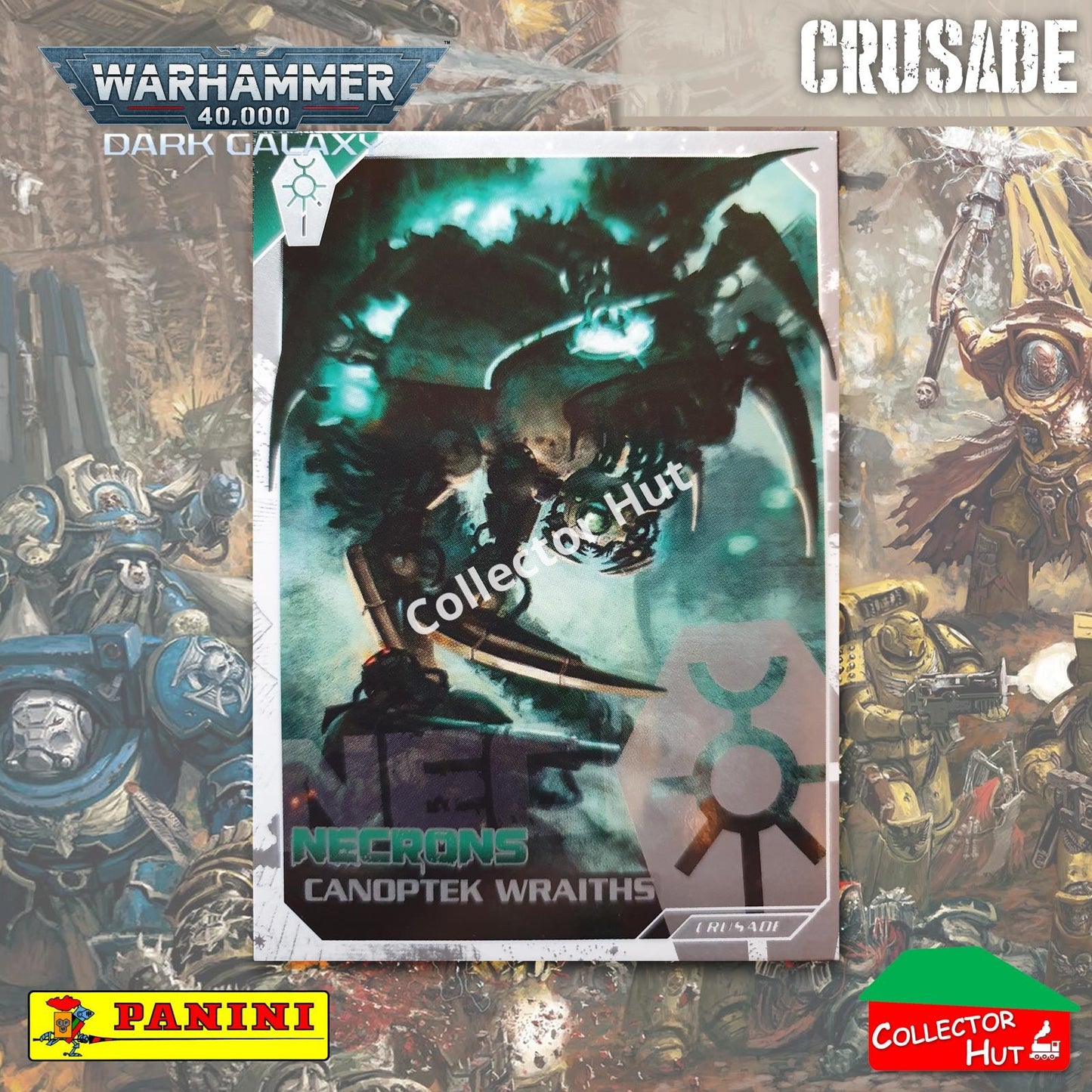 PANINI Warhammer 40,000 Dark Galaxy Parallel Trading Card Crusade Vanguard Purge