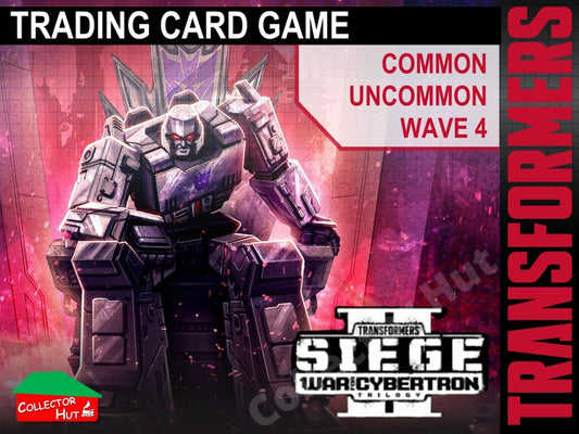 Transformers TCG Wave 4 War for Cybertron Siege II  BATTLE Cards Common/Uncommon