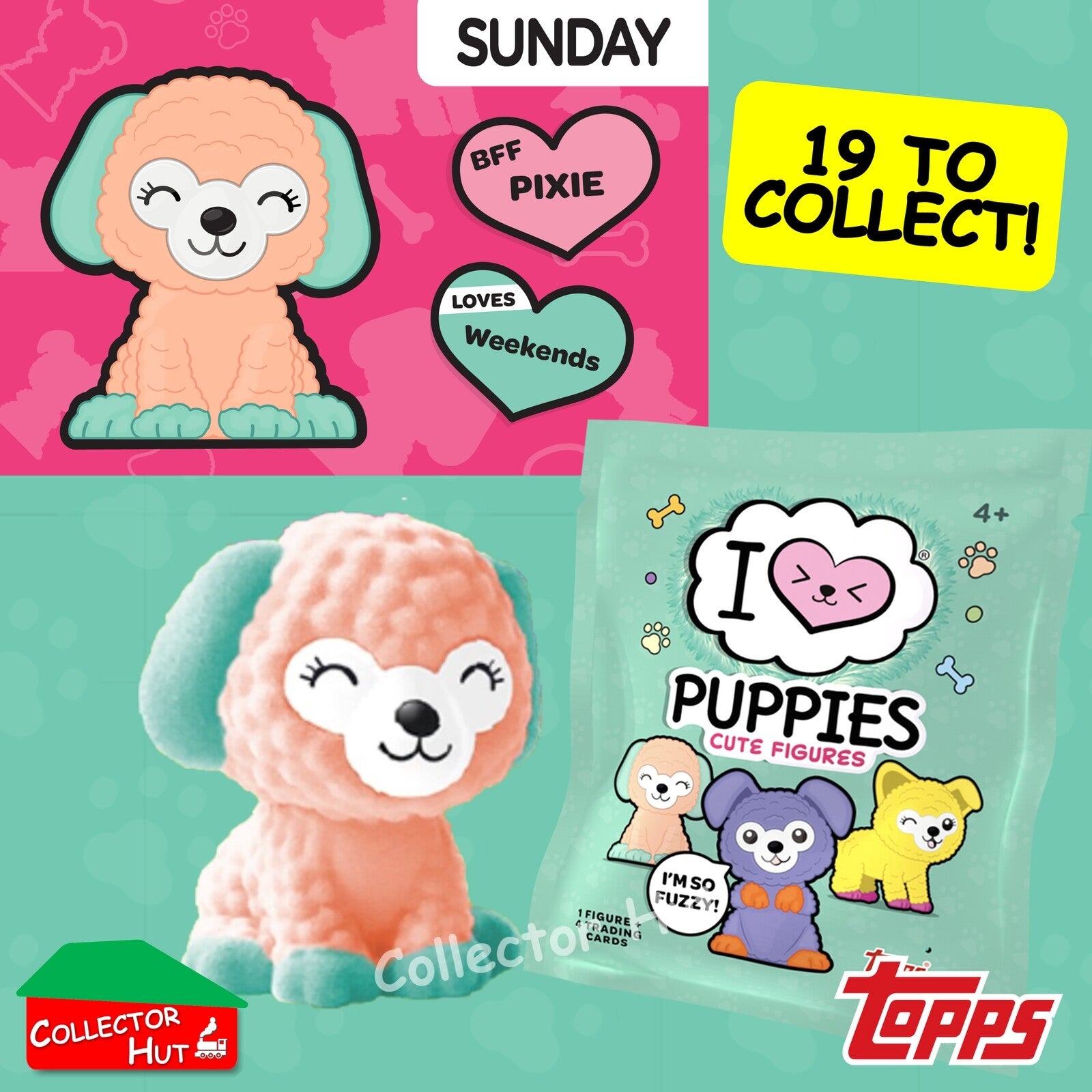 Topps I Love Puppies Cute Blind Bag Mini Figures IDENTIFIED