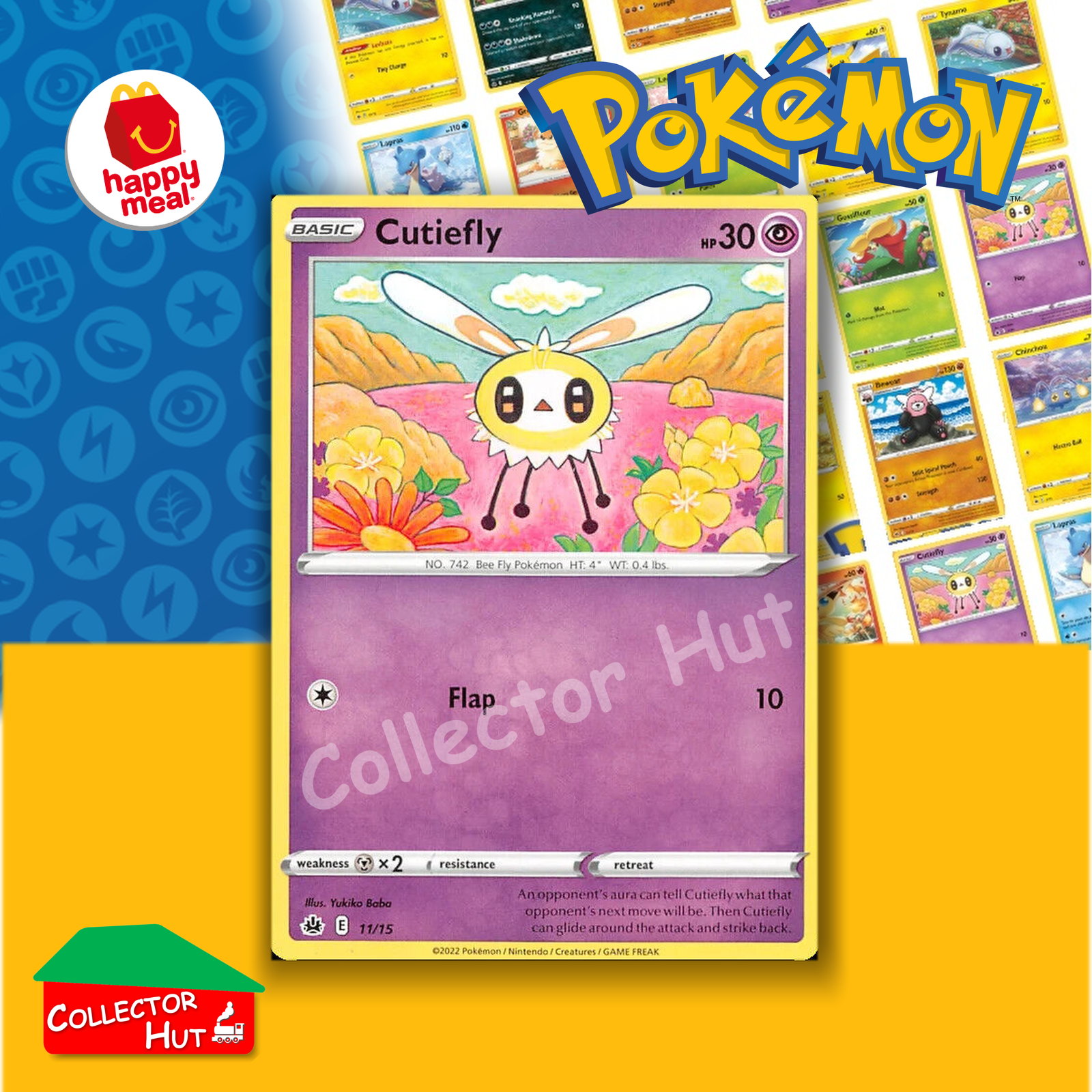 McDonald's Happy Meal 2022 Pokémon Match Battle SINGLE Trading Cards You Choose