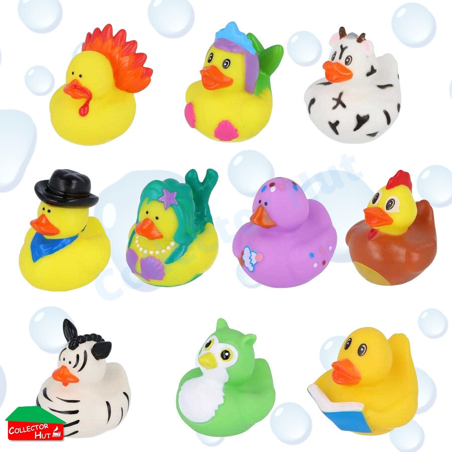 Novelty Rubber Ducks 5cm Assorted Characters Designs Henbrandt