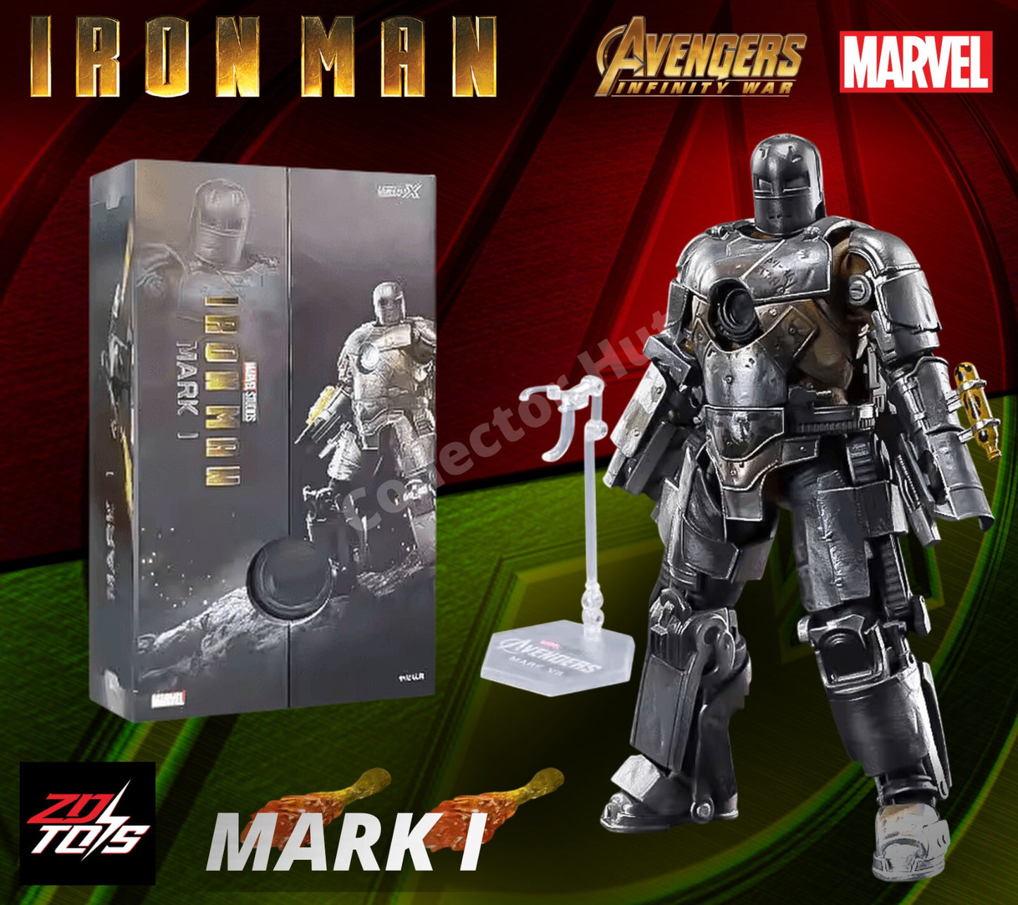 Iron Man Marvel Action Figures 1:10 Scale Avenger Infinity Saga MK 1-85 ZD Toys