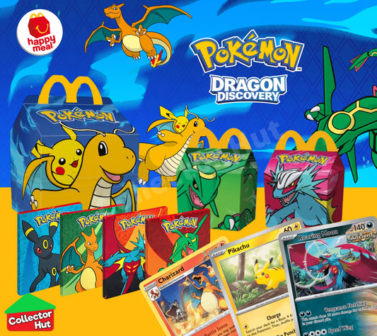 McDonalds Pokémon 2025 Dragon Discovery Card Collection Happy Meal