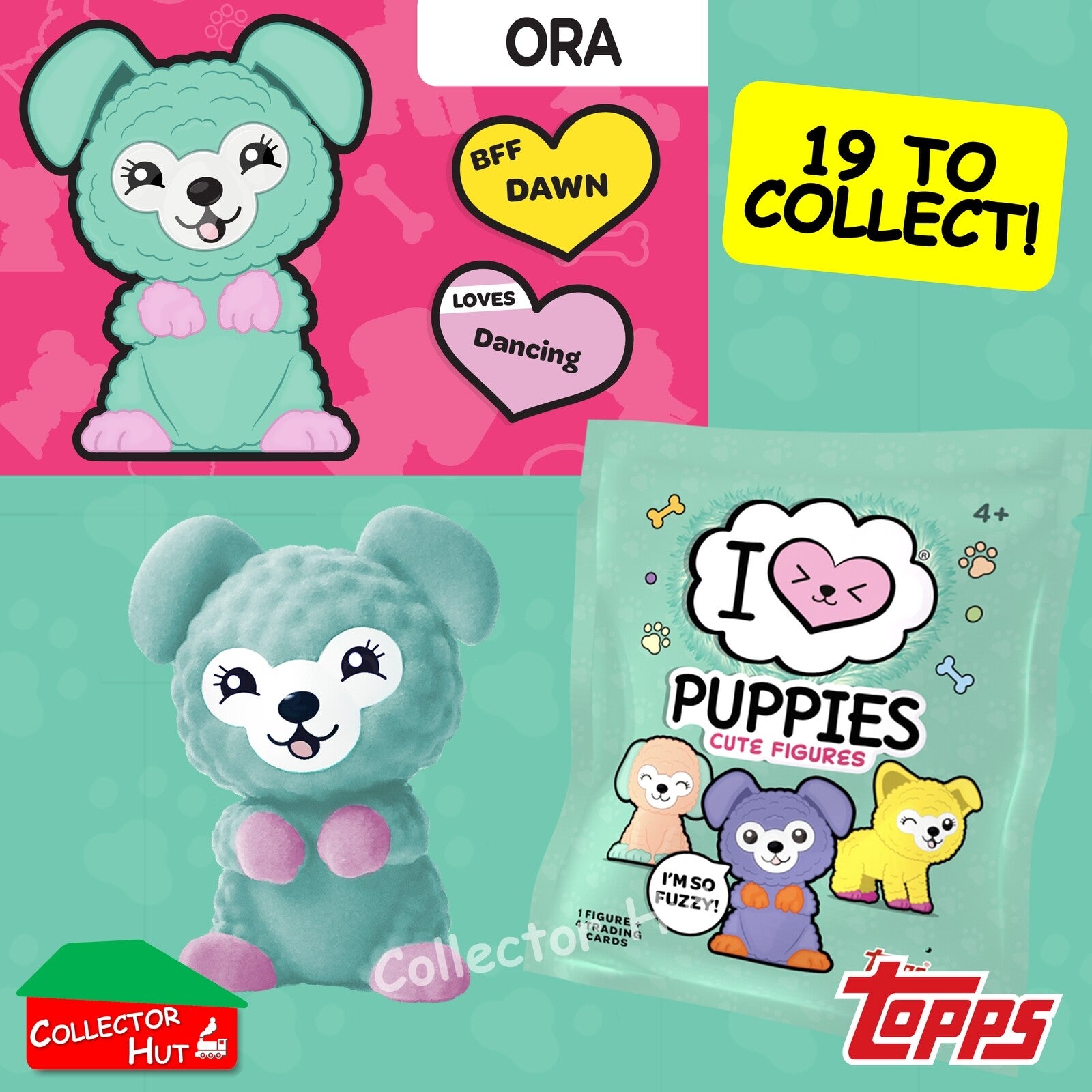 Topps I Love Puppies Cute Blind Bag Mini Figures IDENTIFIED