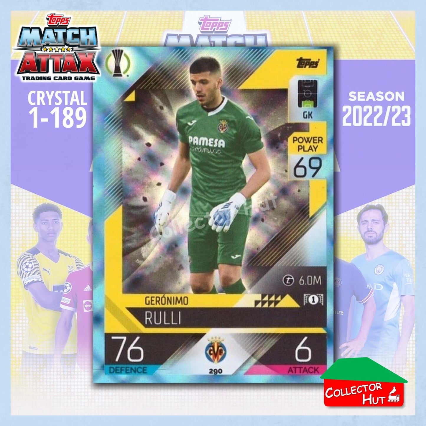 Topps Match Attax Europa Champions League 2022/23 Crystal Parallel Cards 190-387