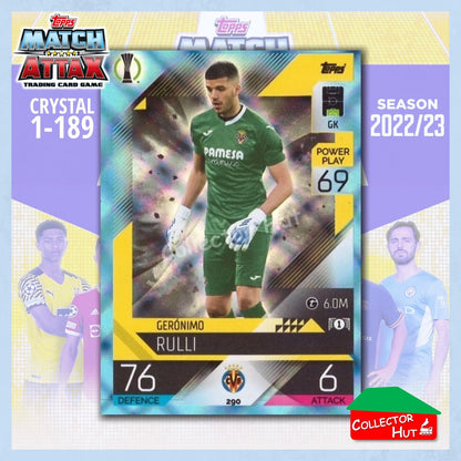 Topps Match Attax Europa Champions League 2022/23 Crystal Parallel Cards 190-387
