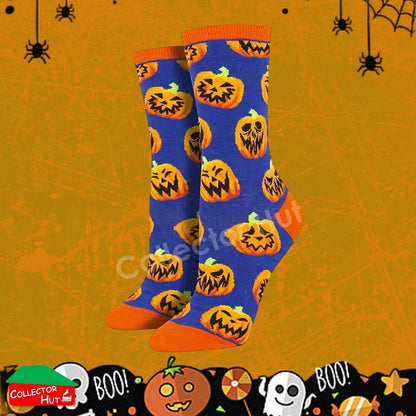 Happy Crew Socks Novelty HALLOWEEN Cotton Blend Anti-Odor Unisex CUSTOM Gift Set