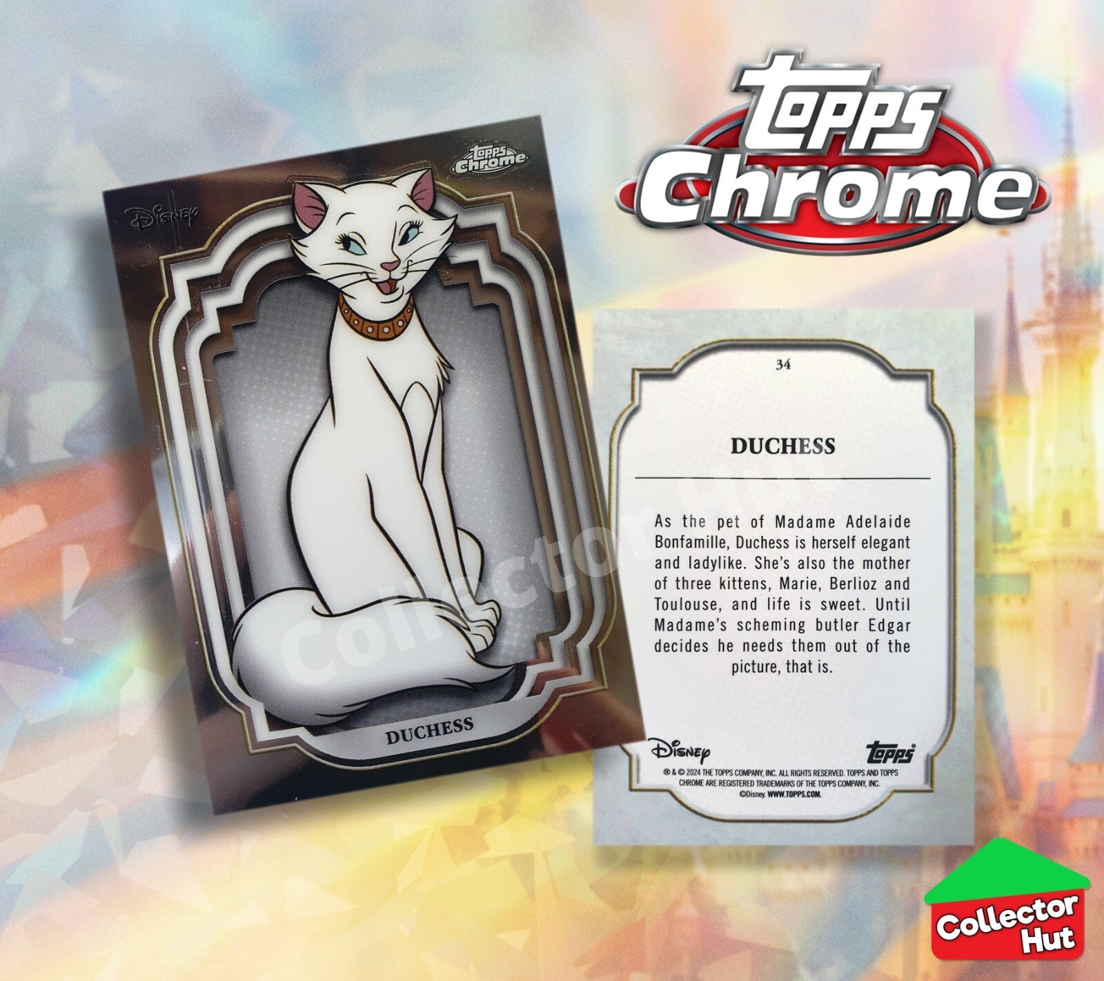 Disney Topps Chrome 2024 Base Cards 1-200 Pick Singles to Complete Your Set